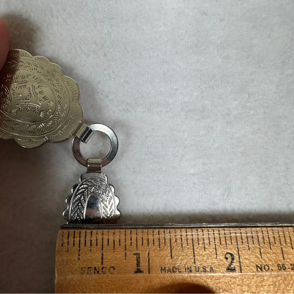 Conco belt dainty Silver western coastal cowgirl‎ oval thin small statement